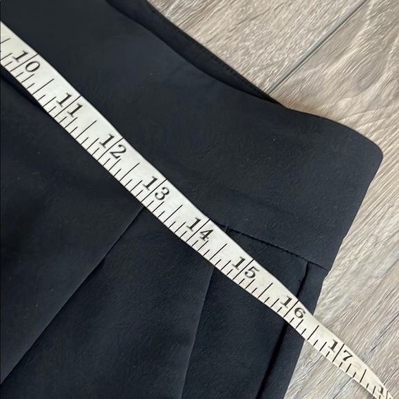 ADAY Black Wide Leg Dress Pants with Pleats - Picture 12 of 16